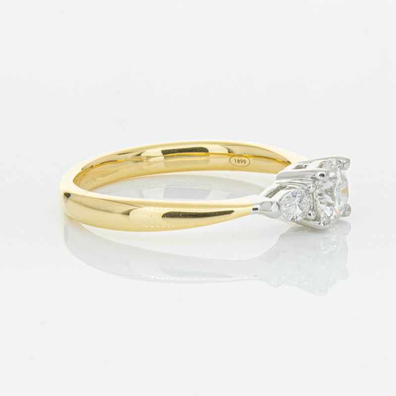 18ct Yellow Gold .52ct Diamond Ayla Ring-Ring-Walker & Hall