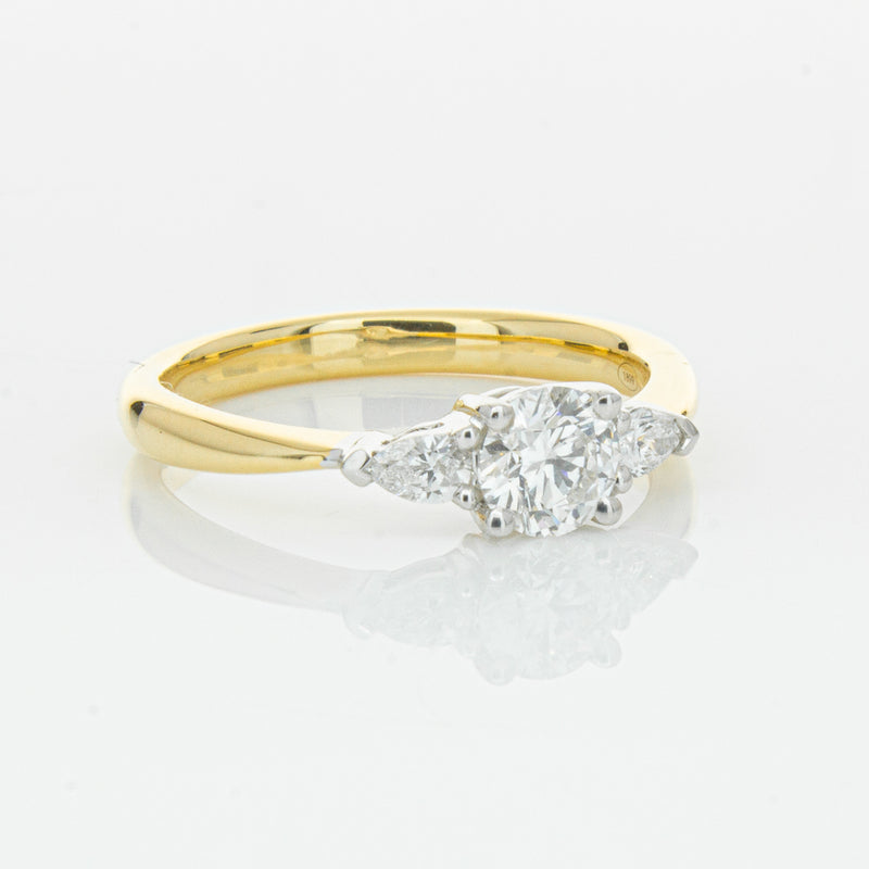 18ct Yellow Gold .52ct Diamond Ayla Ring-Ring-Walker & Hall