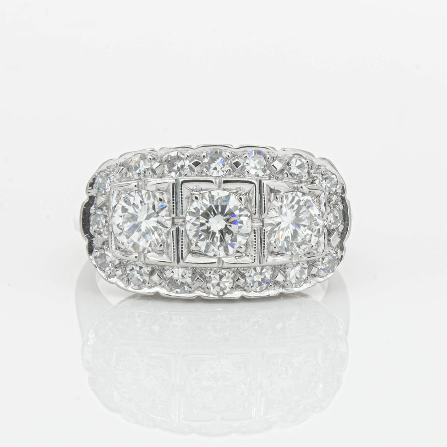 Deja Vu Platinum 1.54ct Diamond Ring-Ring-Walker & Hall