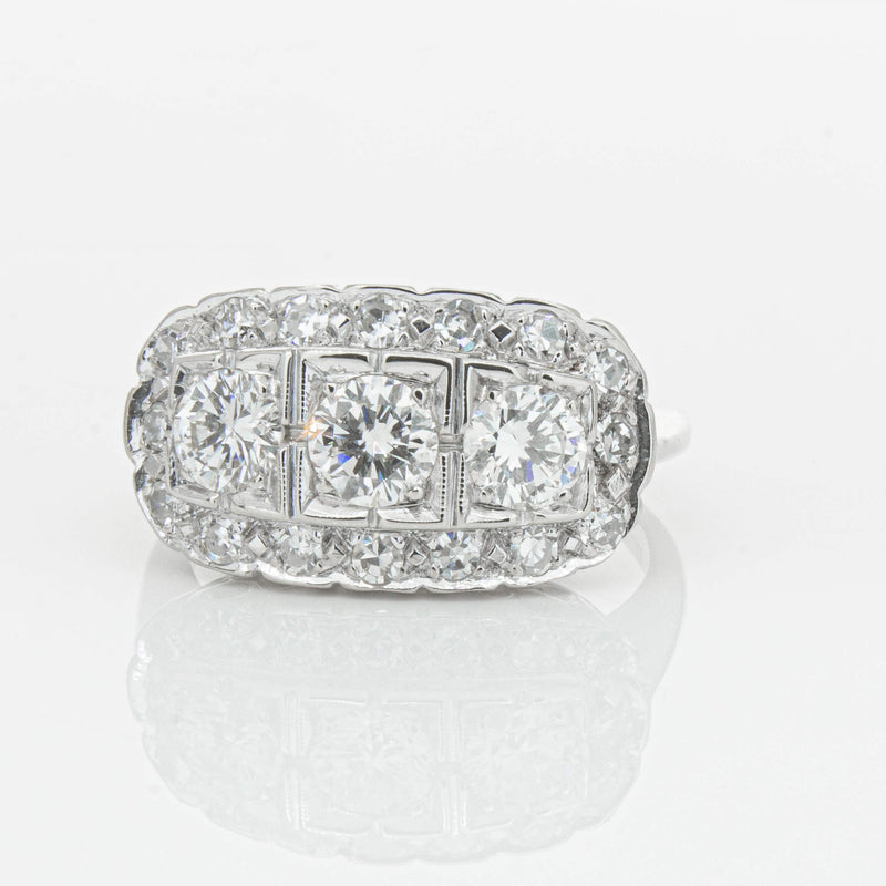 Deja Vu Platinum 1.54ct Diamond Ring-Ring-Walker & Hall