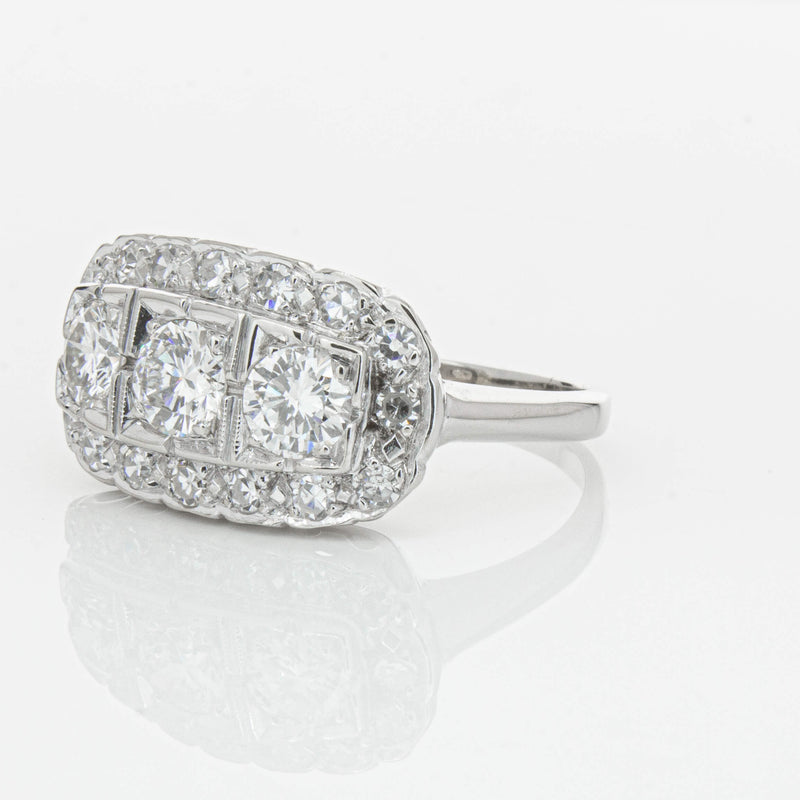 Deja Vu Platinum 1.54ct Diamond Ring-Ring-Walker & Hall