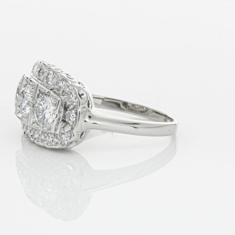Deja Vu Platinum 1.54ct Diamond Ring-Ring-Walker & Hall