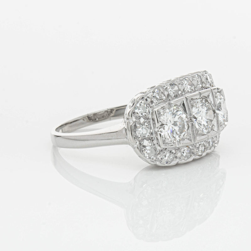 Deja Vu Platinum 1.54ct Diamond Ring-Ring-Walker & Hall