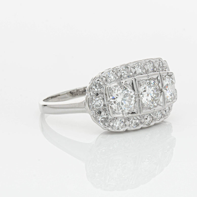 Deja Vu Platinum 1.54ct Diamond Ring-Ring-Walker & Hall