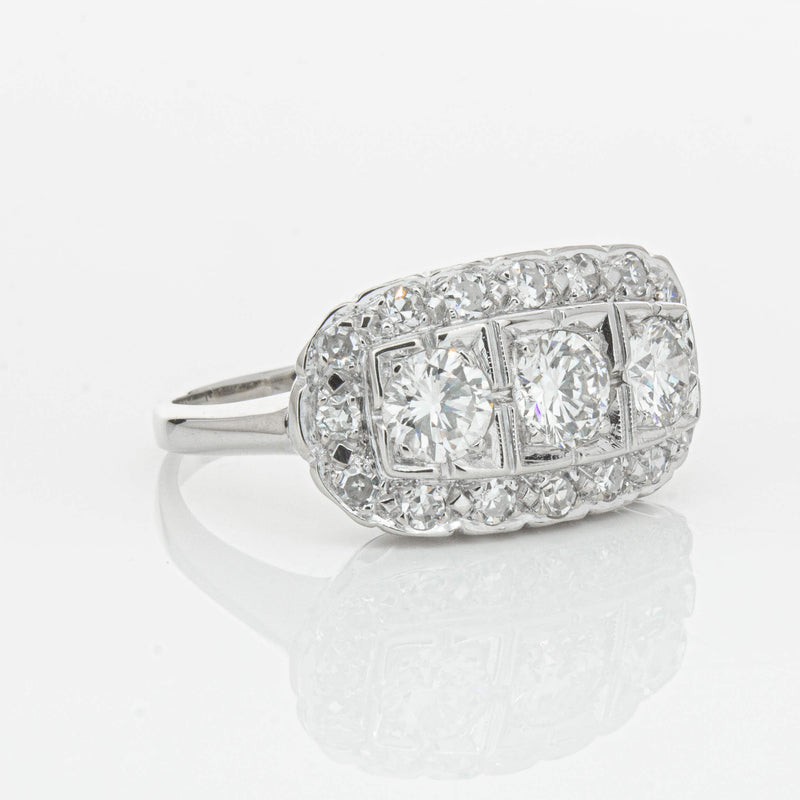 Deja Vu Platinum 1.54ct Diamond Ring-Ring-Walker & Hall