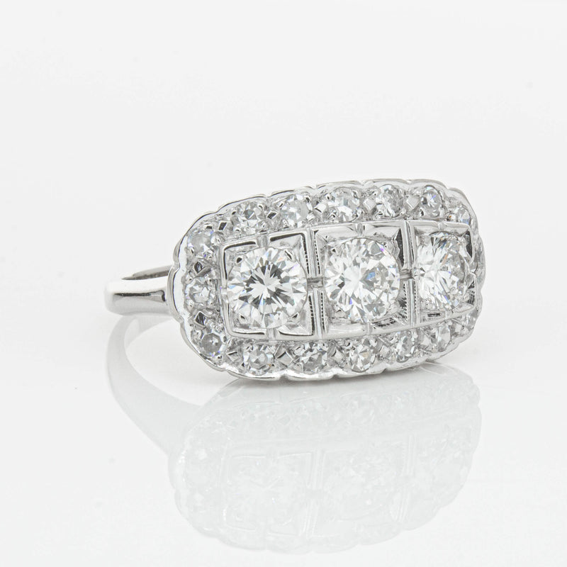 Deja Vu Platinum 1.54ct Diamond Ring-Ring-Walker & Hall