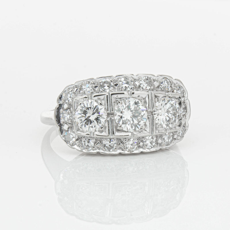 Deja Vu Platinum 1.54ct Diamond Ring-Ring-Walker & Hall