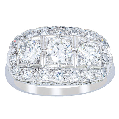 Deja Vu Platinum 1.54ct Diamond Ring-Ring-Walker & Hall