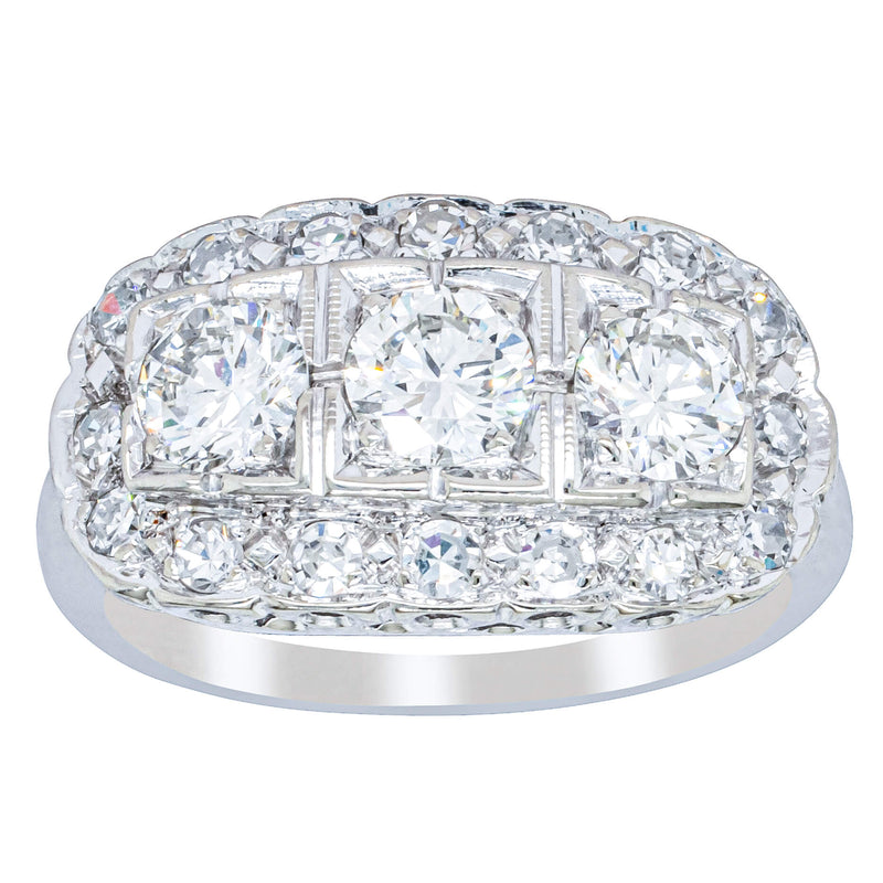 Deja Vu Platinum 1.54ct Diamond Ring-Ring-Walker & Hall