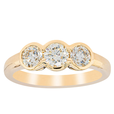 18ct Yellow Gold 1.00ct Reclaimed Diamond Natalia Ring-Ring-Walker & Hall