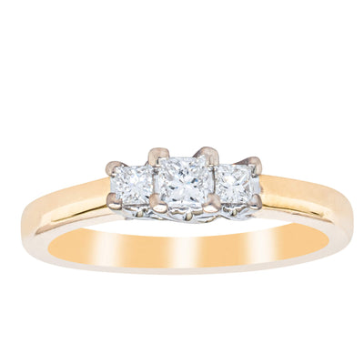 Deja Vu 18ct Yellow Gold .29ct Diamond Ring-Ring-Walker & Hall