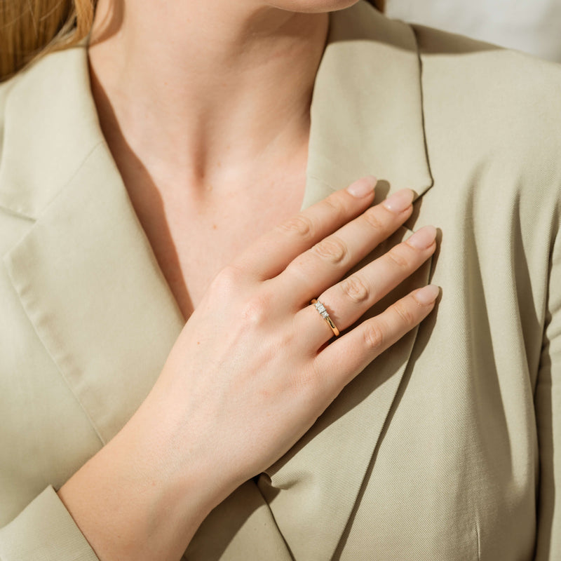 Deja Vu 18ct Yellow Gold .29ct Diamond Ring-Ring-Walker & Hall