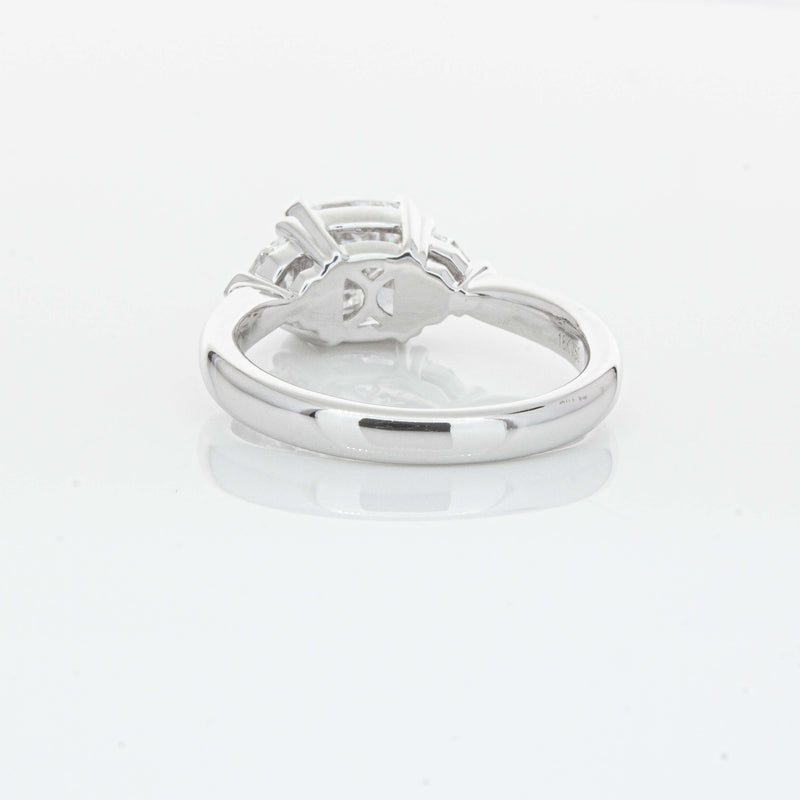 18ct White Gold 2.00ct Cushion Cut Diamond Ring-Ring-Walker & Hall