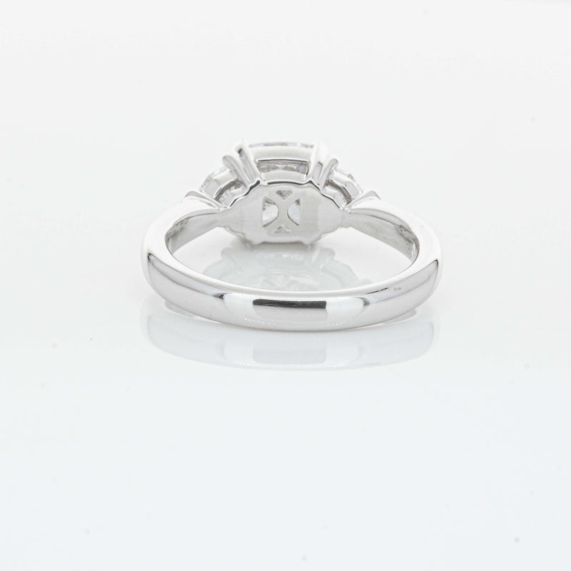 18ct White Gold 2.00ct Cushion Cut Diamond Ring-Ring-Walker & Hall