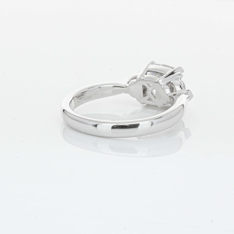 18ct White Gold 2.00ct Cushion Cut Diamond Ring-Ring-Walker & Hall