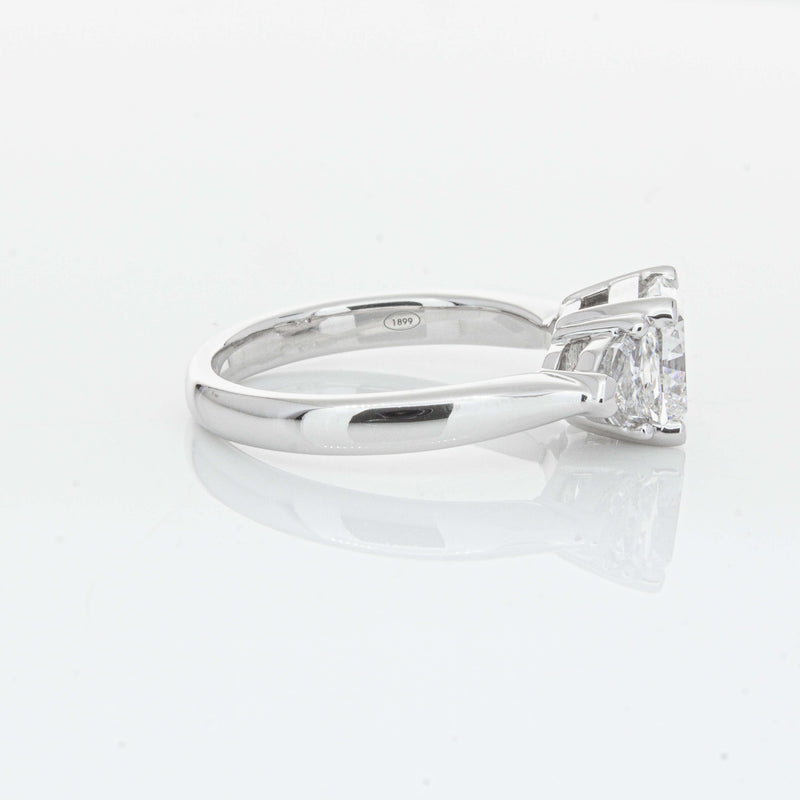 18ct White Gold 2.00ct Cushion Cut Diamond Ring-Ring-Walker & Hall