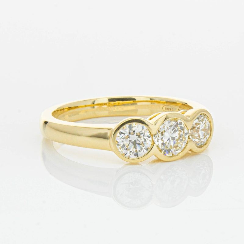 18ct Yellow Gold 1.00ct Reclaimed Diamond Natalia Ring-Ring-Walker & Hall