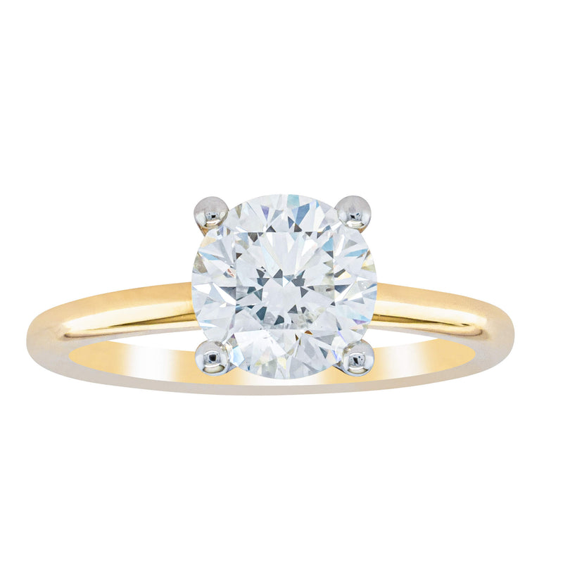 18ct Yellow Gold 1.70ct Diamond Melba Ring-Ring-Walker & Hall