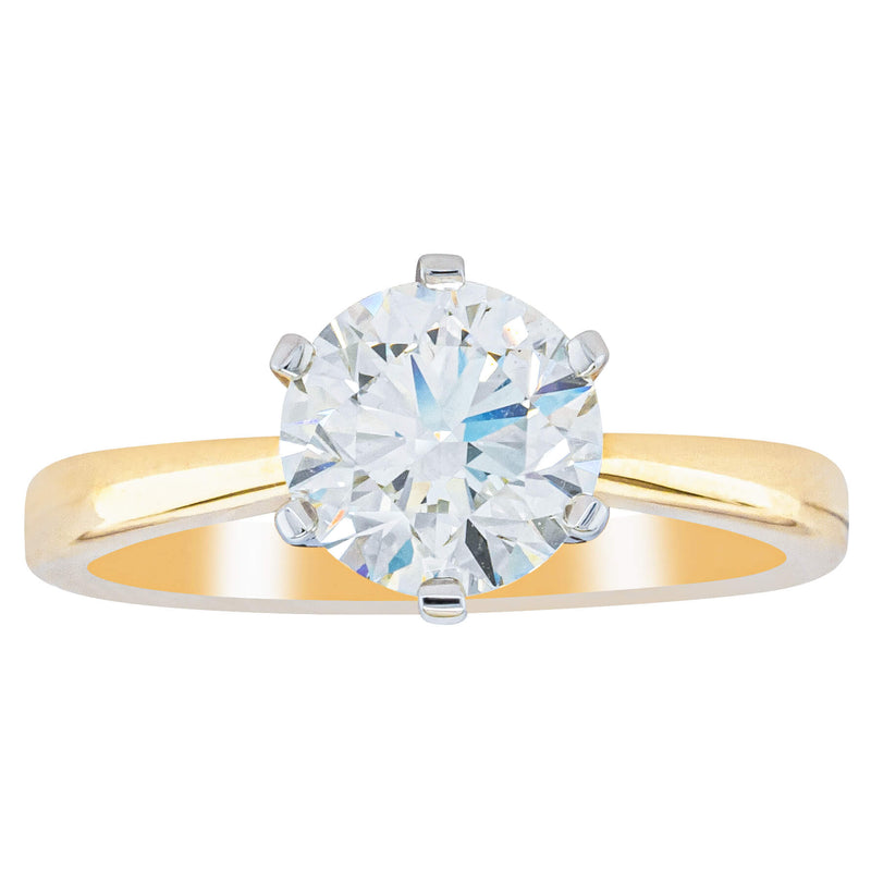 18ct Yellow Gold 1.60ct Diamond Nova Ring-Ring-Walker & Hall