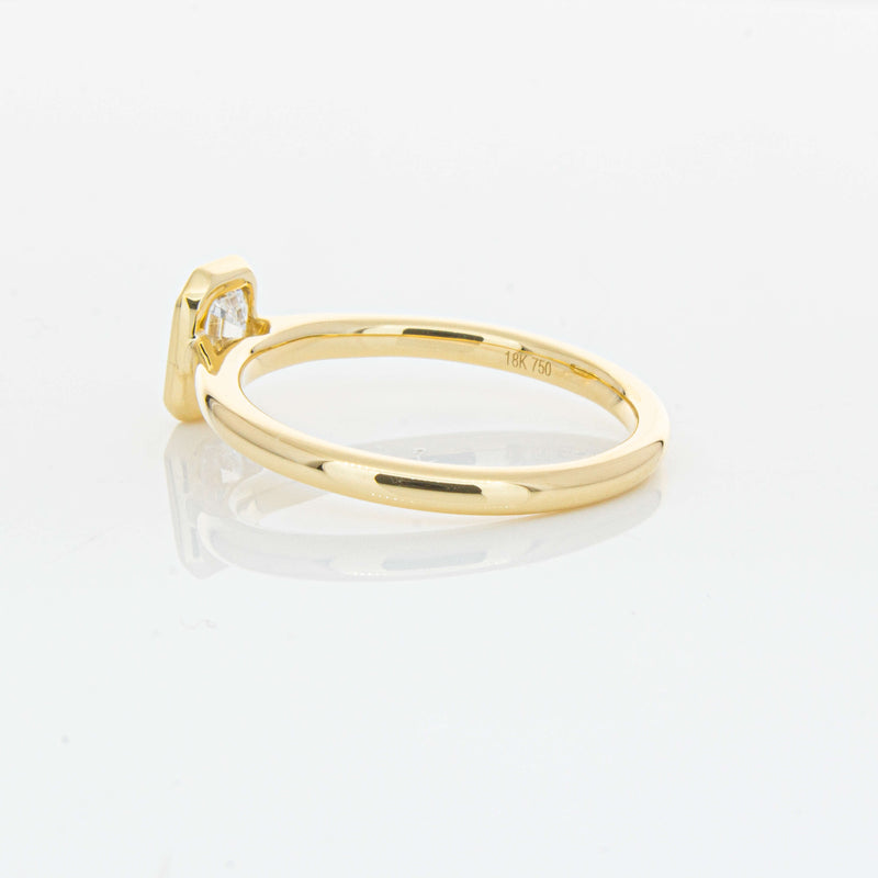 18ct Yellow Gold .70ct Emerald Cut Diamond Natalia Ring-Ring-Walker & Hall