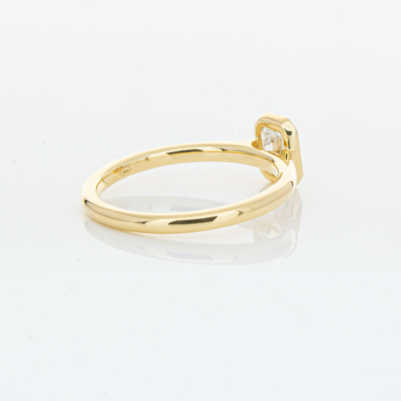 18ct Yellow Gold .70ct Emerald Cut Diamond Natalia Ring-Ring-Walker & Hall