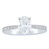 18ct White Gold 1.01ct Oval Cut Diamond Zenith Ring-Ring-Walker & Hall