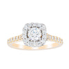18ct Yellow & White Gold .41ct Diamond Manhattan Ring-Ring-Walker & Hall