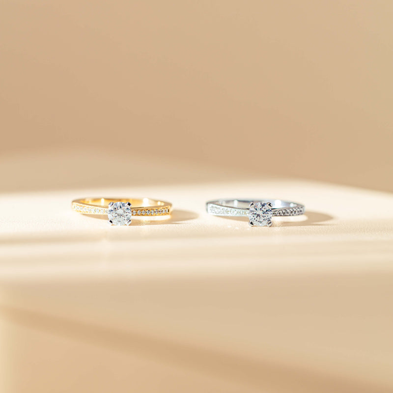 14ct White Gold .40ct Diamond Helena Ring-Ring-Walker & Hall