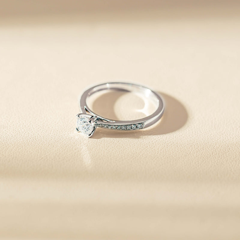 14ct White Gold .40ct Diamond Helena Ring-Ring-Walker & Hall