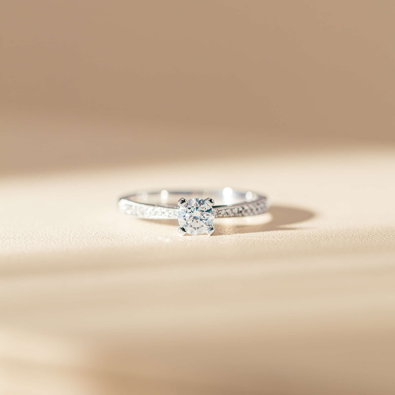 14ct White Gold .40ct Diamond Helena Ring-Ring-Walker & Hall