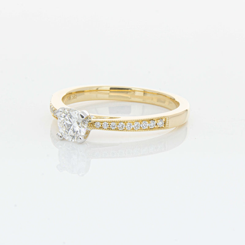 14ct Yellow Gold .40ct Diamond Helena Ring-Ring-Walker & Hall