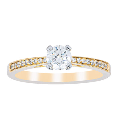 14ct Yellow Gold .40ct Diamond Helena Ring-Ring-Walker & Hall