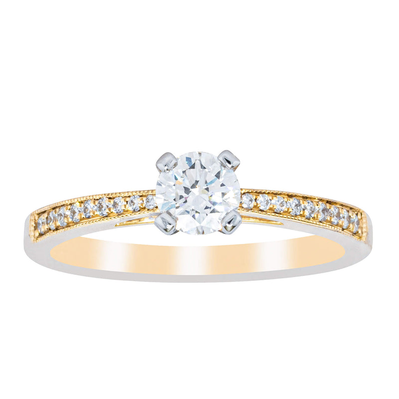 14ct Yellow Gold .40ct Diamond Helena Ring-Ring-Walker & Hall