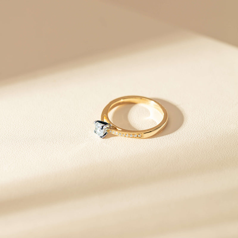 14ct Yellow Gold .40ct Diamond Helena Ring-Ring-Walker & Hall