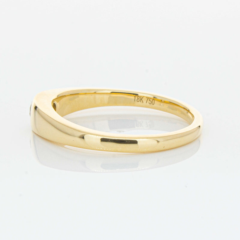 18ct Yellow Gold .16ct Diamond Gypsy Ring-Ring-Walker & Hall