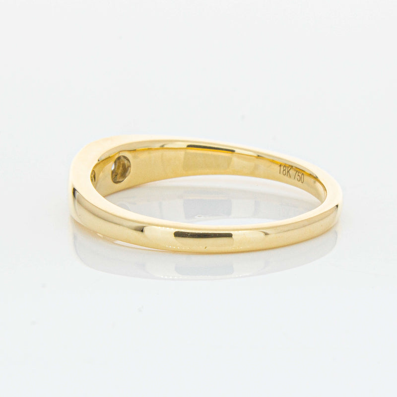 18ct Yellow Gold .16ct Diamond Gypsy Ring-Ring-Walker & Hall