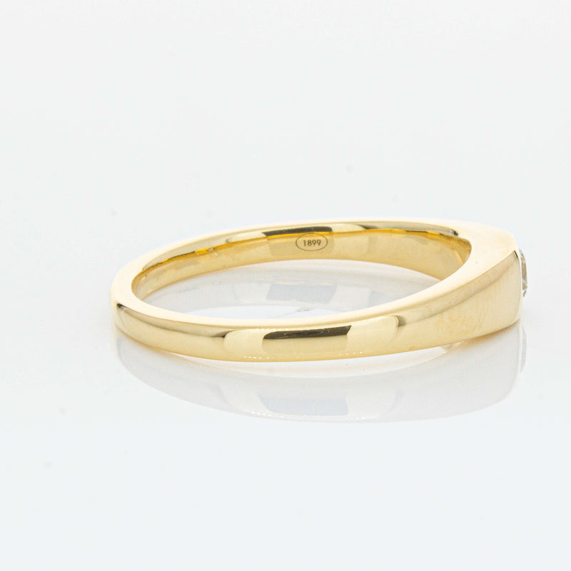 18ct Yellow Gold .16ct Diamond Gypsy Ring-Ring-Walker & Hall