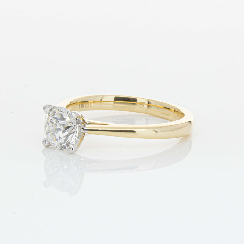 14ct Yellow Gold 1.00ct Diamond Luna Ring-Ring-Walker & Hall