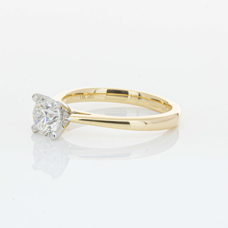 14ct Yellow Gold 1.00ct Diamond Luna Ring-Ring-Walker & Hall