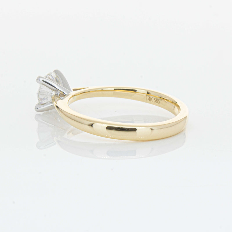 14ct Yellow Gold 1.00ct Diamond Luna Ring-Ring-Walker & Hall