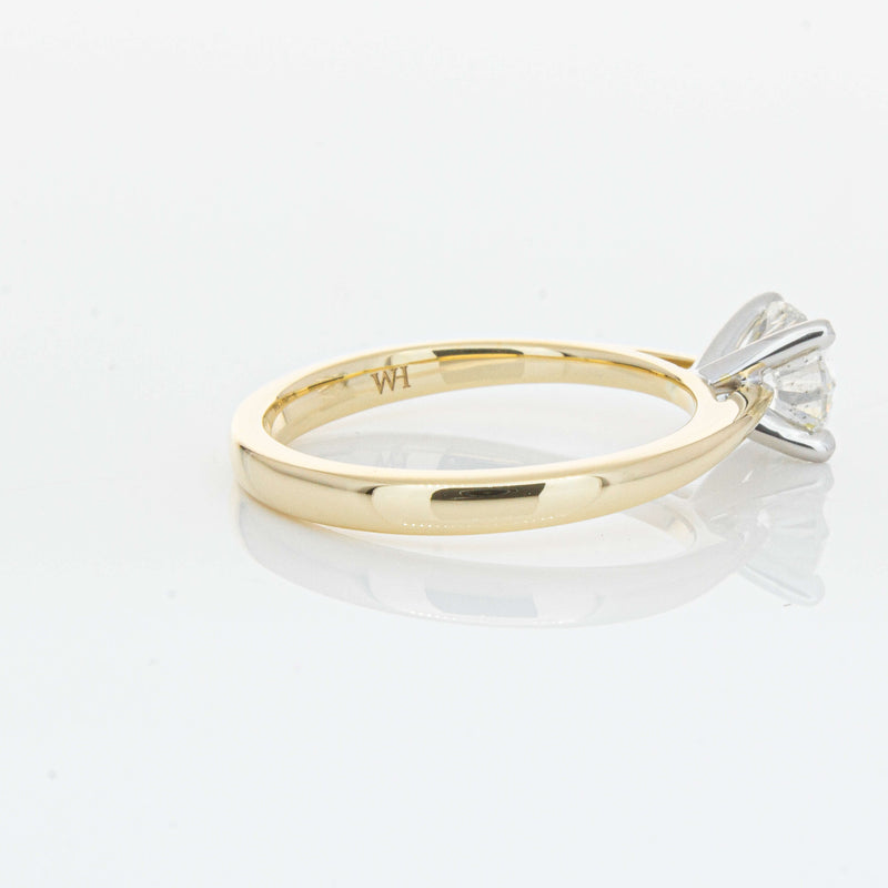 14ct Yellow Gold 1.00ct Diamond Luna Ring-Ring-Walker & Hall