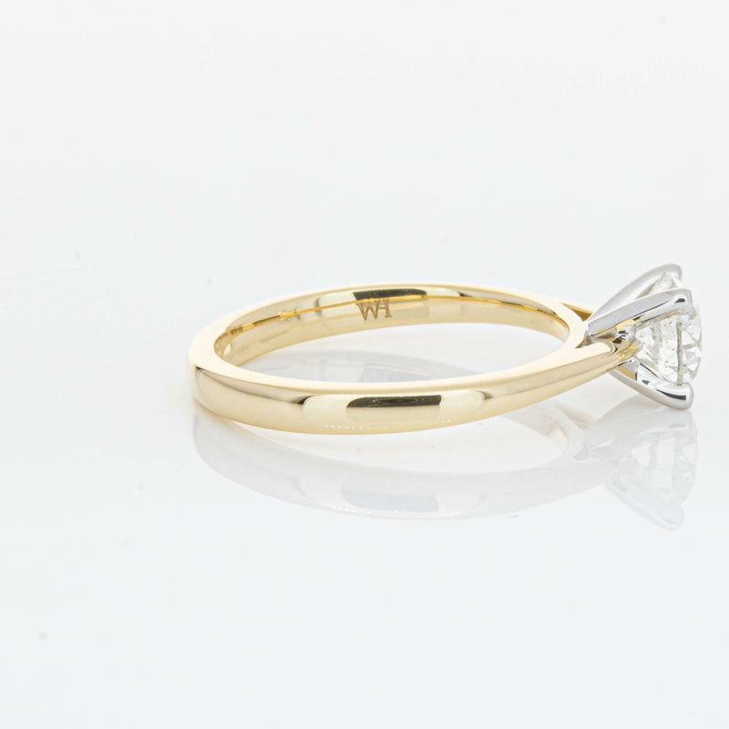 14ct Yellow Gold 1.00ct Diamond Luna Ring-Ring-Walker & Hall