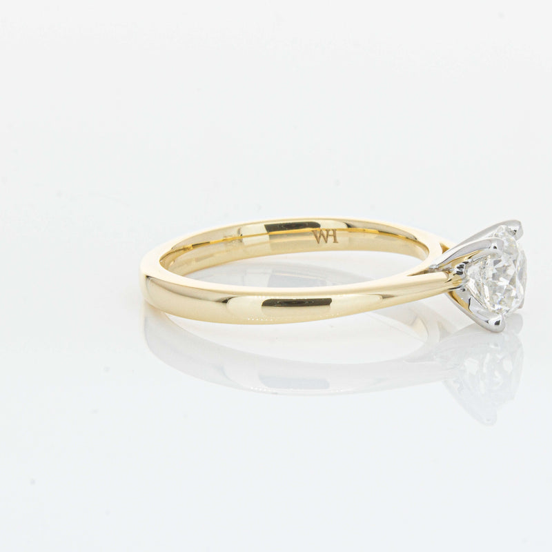 14ct Yellow Gold 1.00ct Diamond Luna Ring-Ring-Walker & Hall