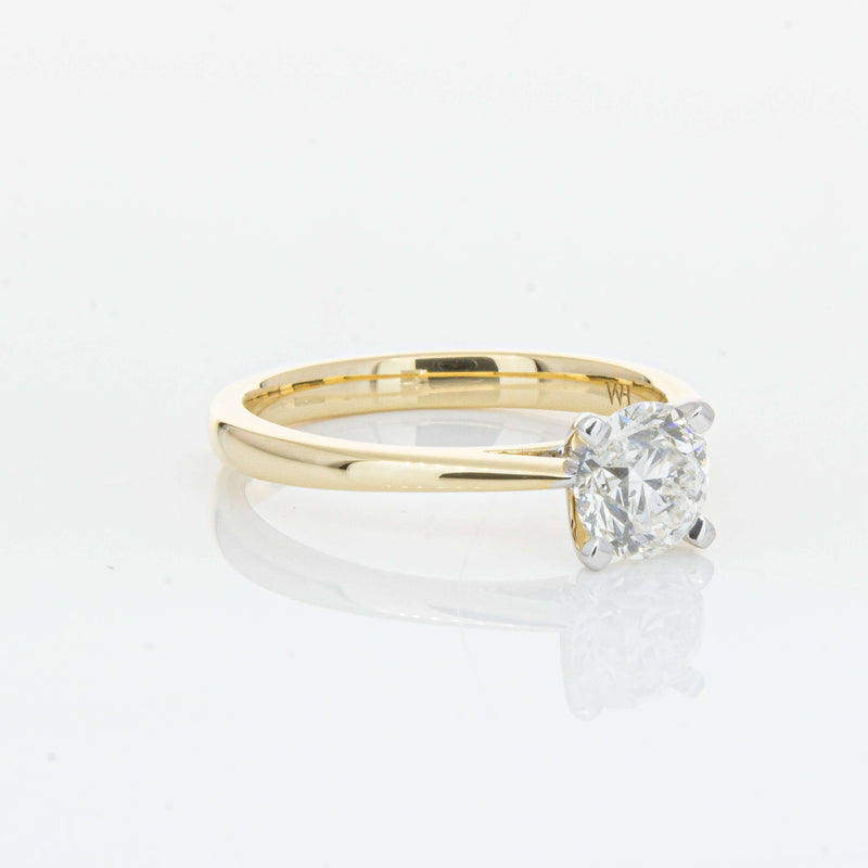 14ct Yellow Gold 1.00ct Diamond Luna Ring-Ring-Walker & Hall