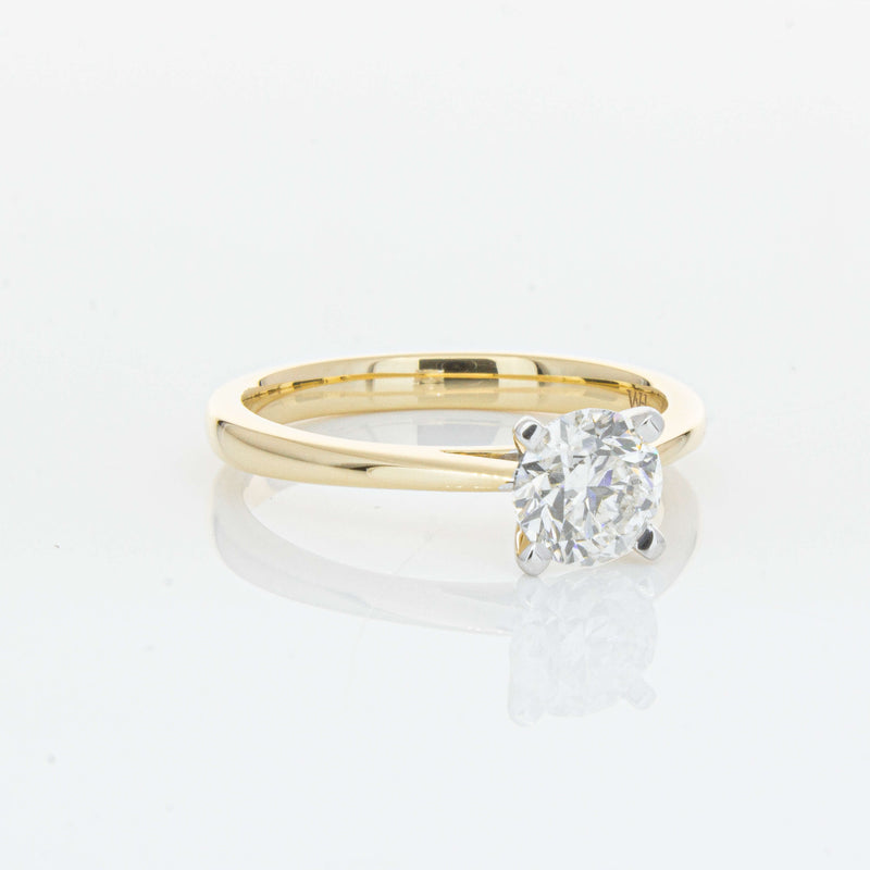 14ct Yellow Gold 1.00ct Diamond Luna Ring-Ring-Walker & Hall