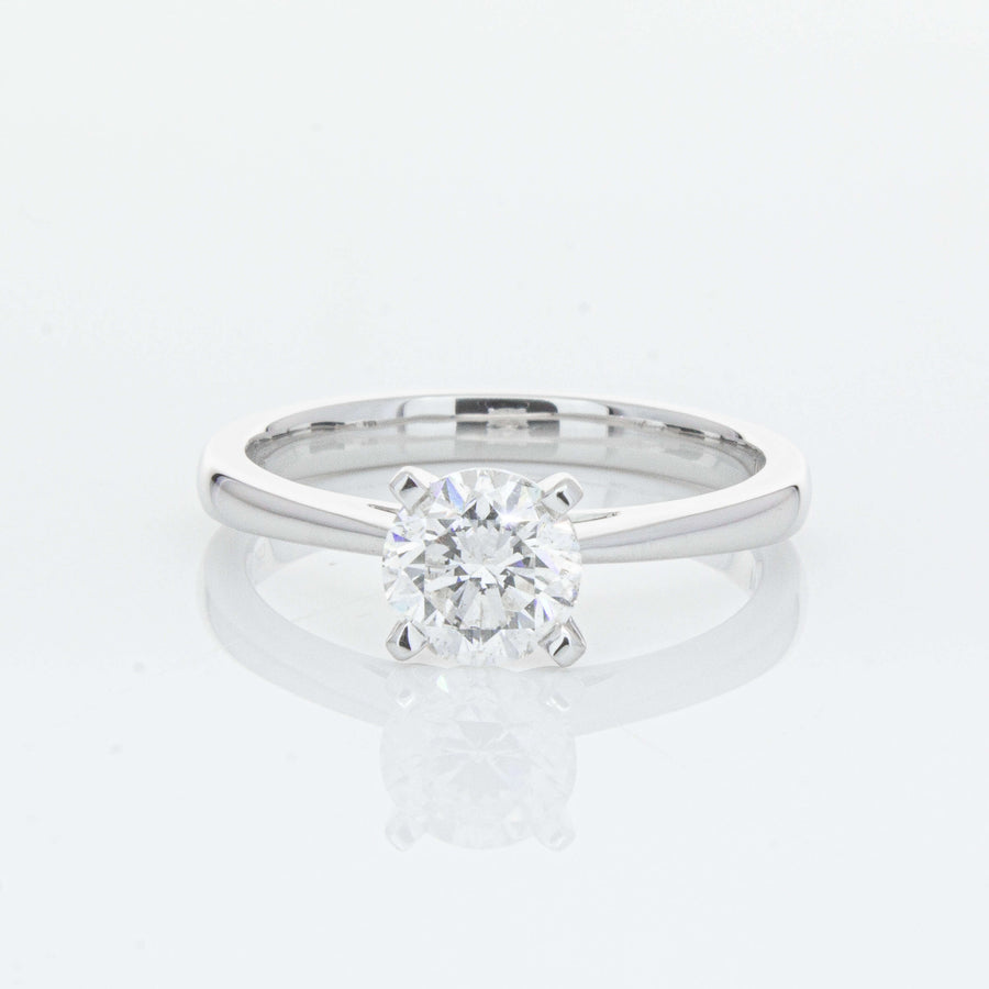 14ct White Gold 1.00ct Diamond Luna Ring-Ring-Walker & Hall