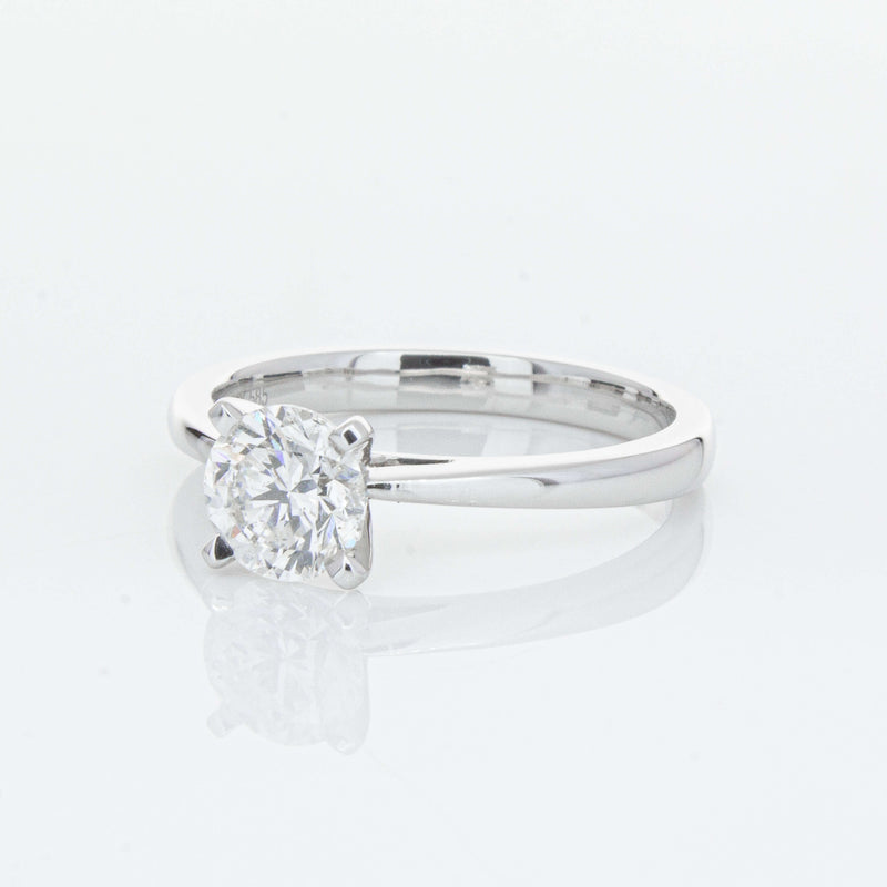 14ct White Gold 1.00ct Diamond Luna Ring-Ring-Walker & Hall