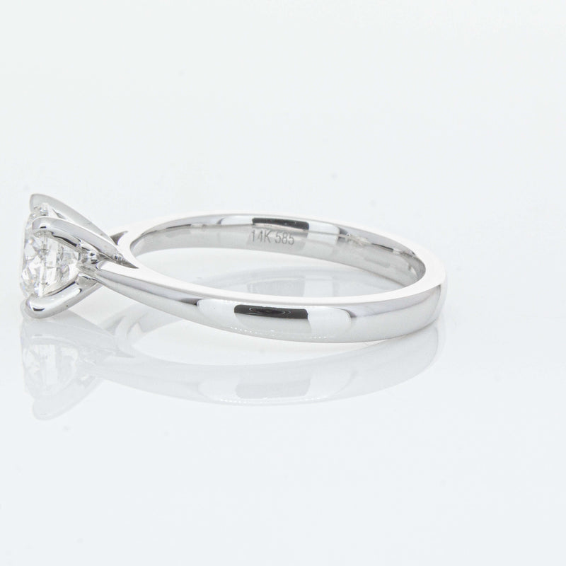 14ct White Gold 1.00ct Diamond Luna Ring-Ring-Walker & Hall