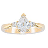 18ct Yellow Gold 1.00ct Pear Diamond Ayla Ring-Ring-Walker & Hall