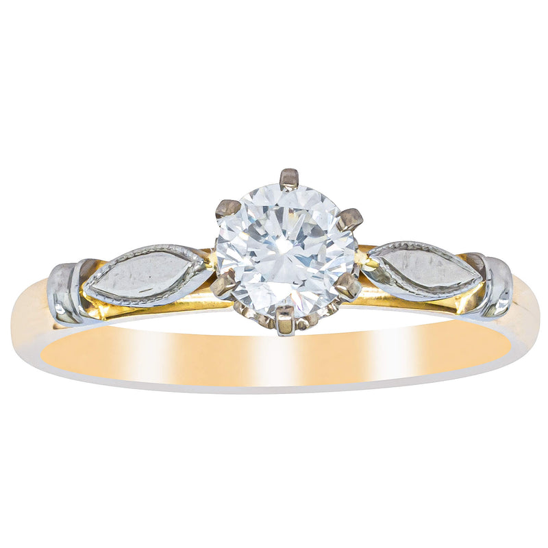 Deja Vu 18ct Yellow Gold .50ct Diamond Ring-Ring-Walker & Hall